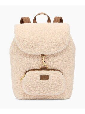 Ugg Inara Faux Sherpa Cream Backpack Bag New